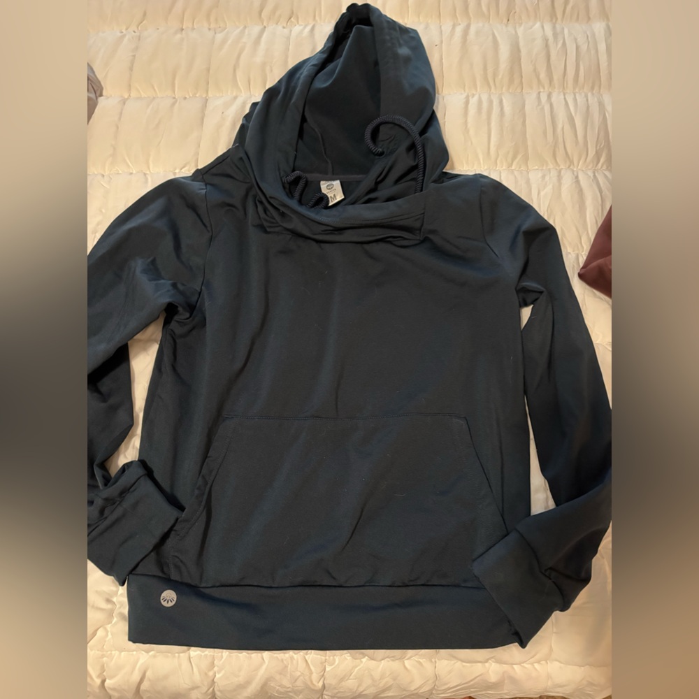 Senita Cali Navy Hoodie Sweatshirt - Medium